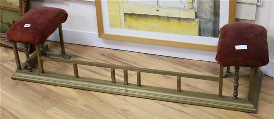 A brass fender W.132cm